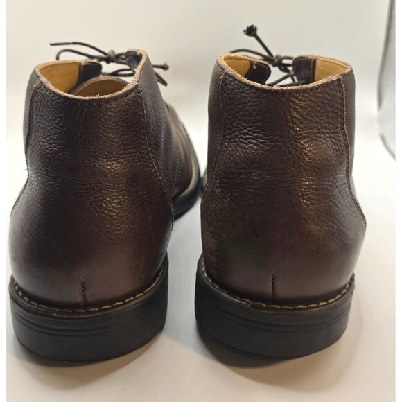 Sandro Men's Comfort Soft Gel Brown Leather Boots Size 10D - Picture 9 of 9